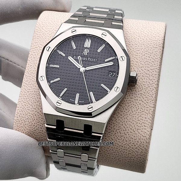 Audemars Piguet Royal Oak Stainless Steel Black Dial 4302 Swiss Super Clone Watch Ref-15510ST.OO.1320ST.07 - Image 2