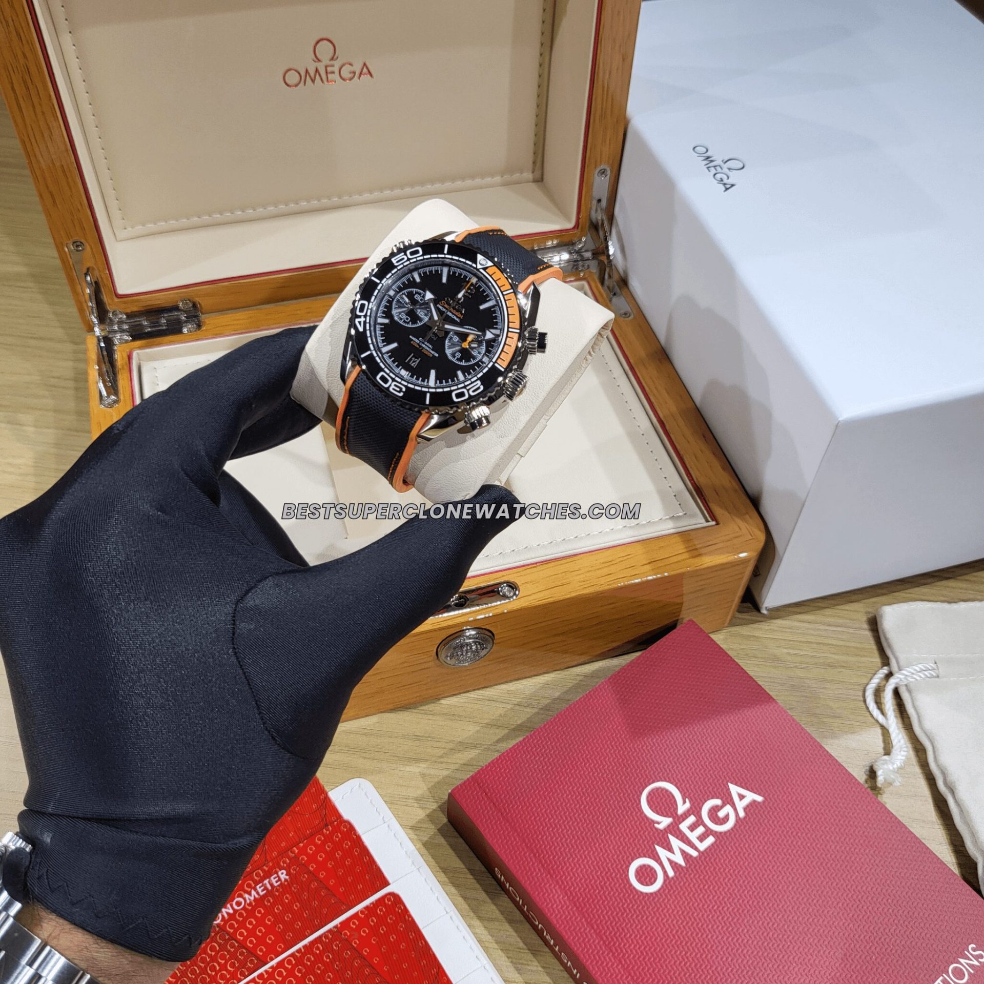 omega planet ocean chronograph fake watch