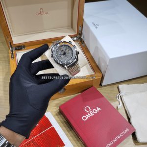 omega 9900 chronograph titanium clone