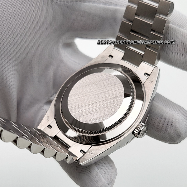 Rolex Day-Date Oyster Platinum Olive Green Dial 3255 Swiss Super Clone Watch Ref-228236 - Image 5