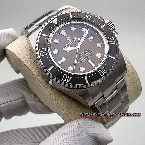 Rolex Deepsea D-Blue Oystersteel Bracelet 3235 Swiss Super Clone Watch Ref-136660 - Image 3