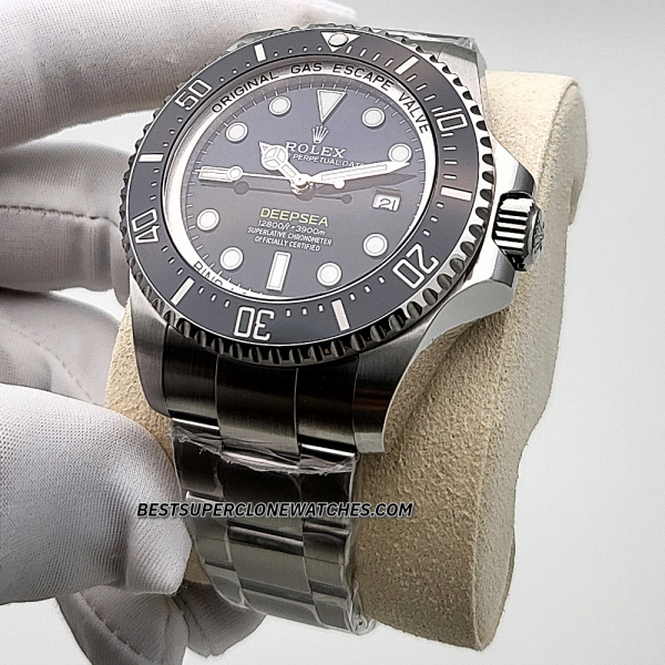 Rolex Deepsea D-Blue Oystersteel Bracelet 3235 Swiss Super Clone Watch Ref-136660 - Image 2