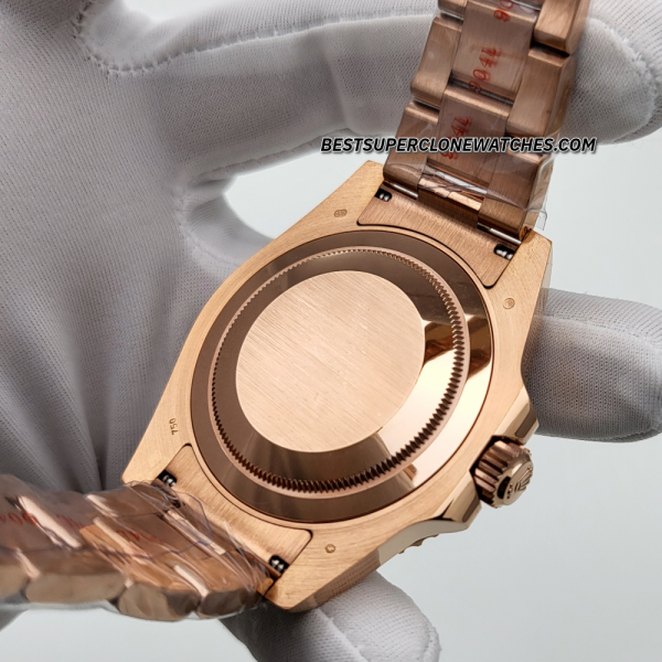 Rolex GMT Master II Everose Gold 3285 Swiss Super Clone Watch Ref-126715CHNR - Image 5