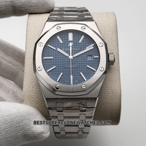 Audemars Piguet Royal Oak Stainless Steel Blue Dial 3120 Swiss Super Clone Watch Ref-15400ST.OO.1220ST.03