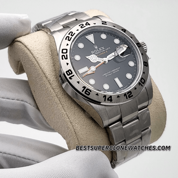 Rolex Explorer II Oystersteel Bracelet Black Dial 3285 Swiss Super Clone Watch Ref-226570 - Image 3