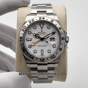 Rolex Explorer II Oystersteel Bracelet White Dial 3285 Swiss Super Clone Watch Ref-226570
