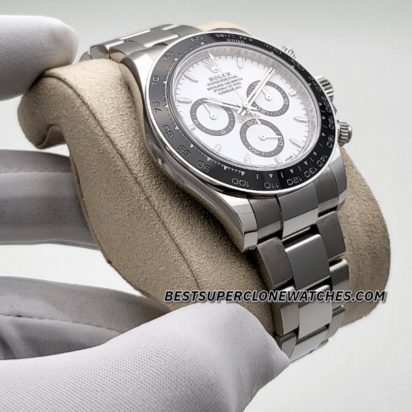 Rolex Daytona Panda White Dial 4131 Swiss Super Clone Watch Ref-126500LN - Image 3