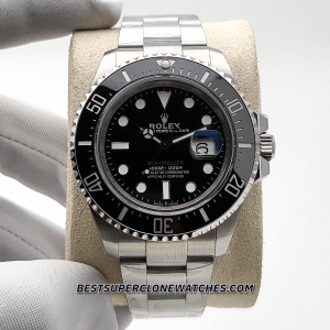 Rolex Sea-Dweller Intense Black Dial Oystersteel Bracelet 3235 Swiss Super Clone Watch Ref-126600