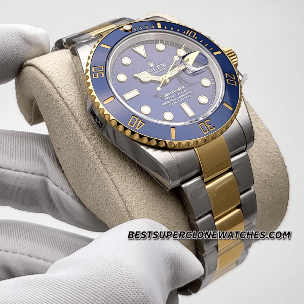 Rolex Submariner 2-Tone Royal Blue Dial 3235 Swiss Super Clone Watch Ref-126613LB - Image 3