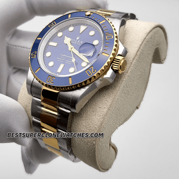 Rolex Submariner 2-Tone Royal Blue Dial 3235 Swiss Super Clone Watch Ref-126613LB - Image 2