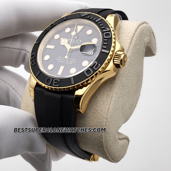 Rolex Yacht-Master Yellow Gold Oysterflex 3235 Swiss Super Clone Watch Ref-226658 - Image 2