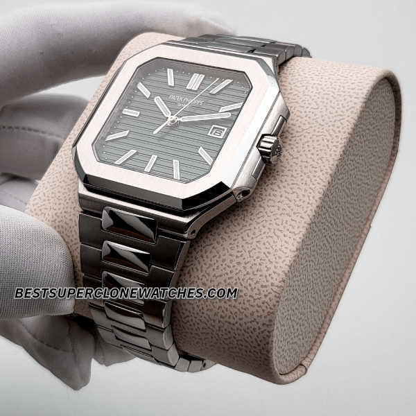Patek Philippe Cubitus Stainless Steel Sunburst Olive Green Dial 26-330 S C Swiss Super Clone Watch Ref-5821/1A-001 - Image 2