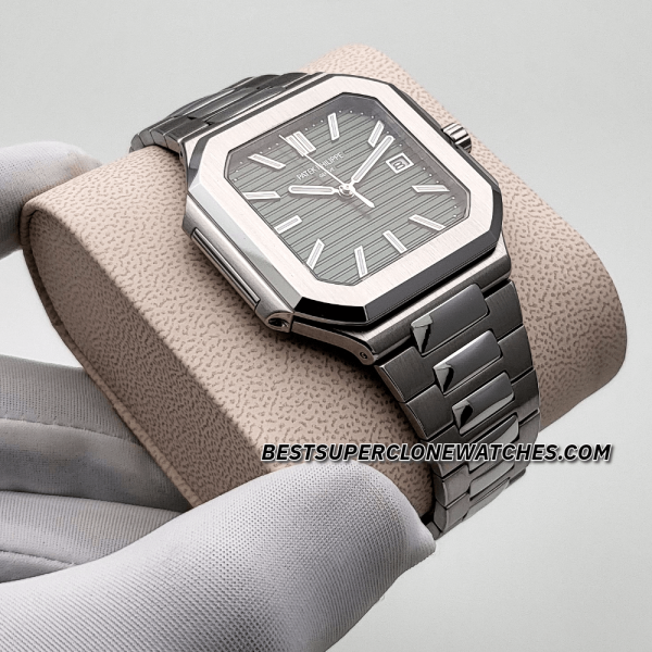 Patek Philippe Cubitus Stainless Steel Sunburst Olive Green Dial 26-330 S C Swiss Super Clone Watch Ref-5821/1A-001 - Image 3