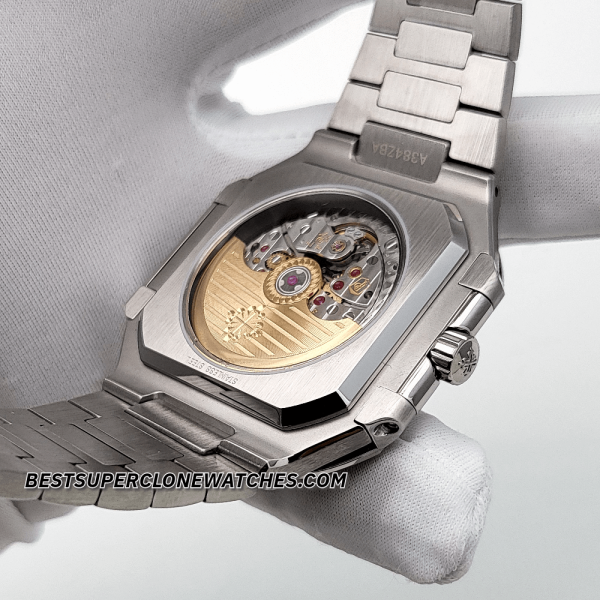 Patek Philippe Cubitus Stainless Steel Sunburst Olive Green Dial 26-330 S C Swiss Super Clone Watch Ref-5821/1A-001 - Image 6