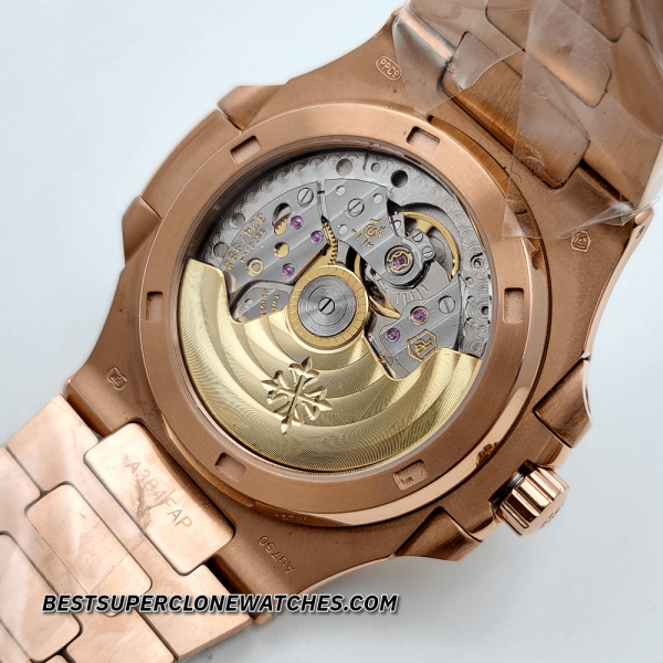 Patek Philippe Nautilus 18kt Rose Gold Brown Dial 324 S C Swiss Super Clone Watch Ref-5711/1R-001 - Image 5