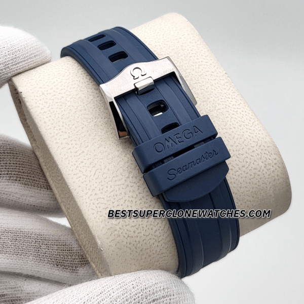 Omega Seamaster Diver 300M Steel On Rubber Strap Grey Dial 8800 Swiss Super Clone Watch Ref-210.32.42.20.06.001 - Image 4