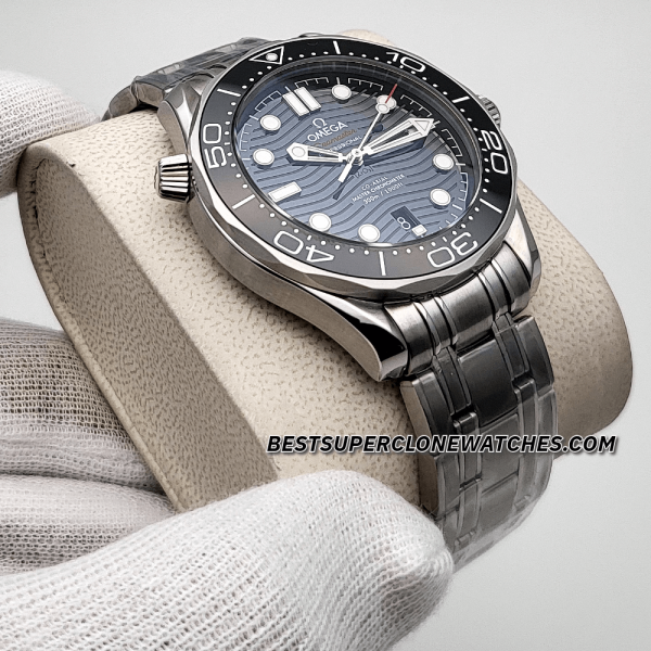 Omega Seamaster Diver 300M Steel On Steel Black Dial 8800 Swiss Super Clone Watch Ref-210.30.42.20.01.001 - Image 3