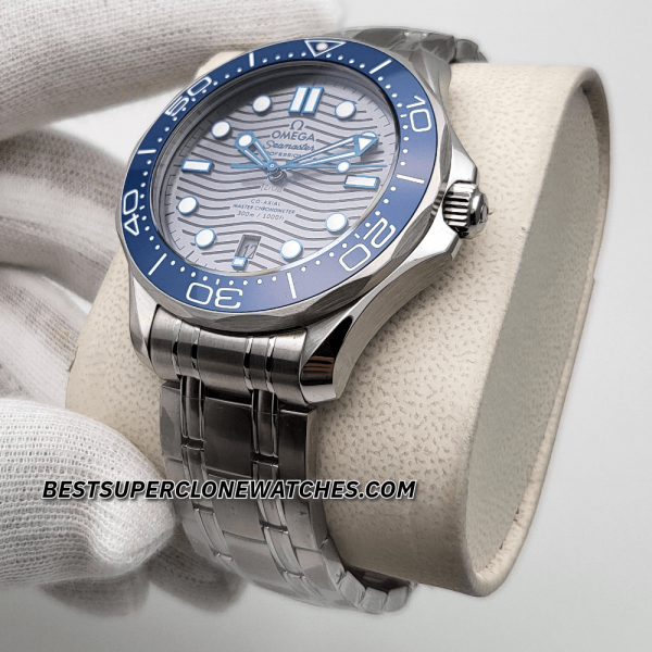 Omega Seamaster Diver 300M Steel On Steel Grey Dial 8800 Swiss Super Clone Watch Ref-210.30.42.20.06.001 - Image 2