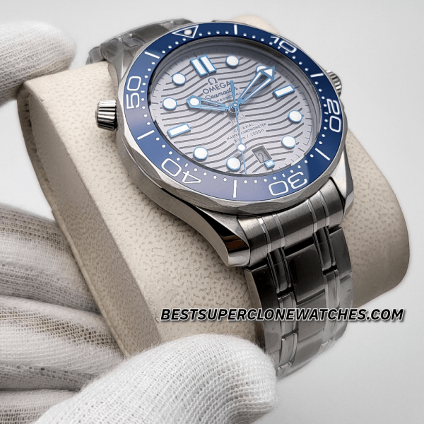 Omega Seamaster Diver 300M Steel On Steel Grey Dial 8800 Swiss Super Clone Watch Ref-210.30.42.20.06.001 - Image 3