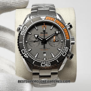 Omega Seamaster Planet Ocean 600M Chronograph Titanium On Titanium Grey Dial 9900 Swiss Super Clone Watch Ref-215.90.46.51.99.001