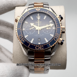 Omega Seamaster Planet Ocean 600M Chronograph Steel On Steel Black Dial 9900 Swiss Super Clone Watch Ref-215.30.46.51.01.002