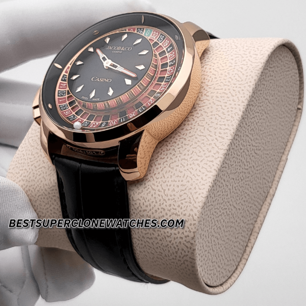 Jacob & Co Casino Tourbillon 18kt Rose Gold 44mm JCAM51 Swiss Super Clone Watch Ref-CA100.40.AA.AA.ABALA - Image 2