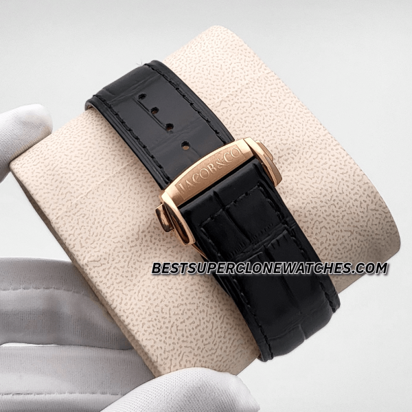 Jacob & Co Casino Tourbillon 18kt Rose Gold 44mm JCAM51 Swiss Super Clone Watch Ref-CA100.40.AA.AA.ABALA - Image 4