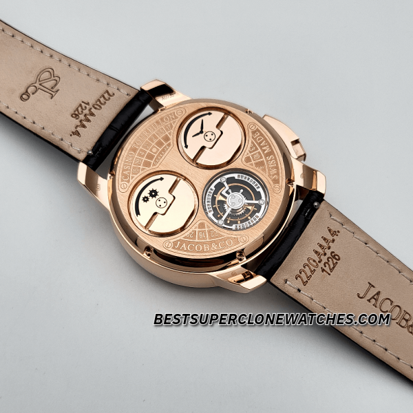 Jacob & Co Casino Tourbillon 18kt Rose Gold 44mm JCAM51 Swiss Super Clone Watch Ref-CA100.40.AA.AA.ABALA - Image 5