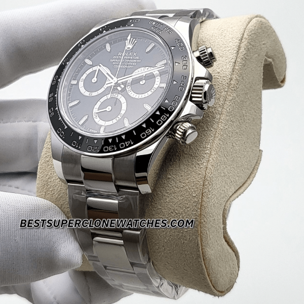 Rolex Daytona Panda Black Dial 4131 Swiss Super Clone Watch Ref-126500LN - Image 2