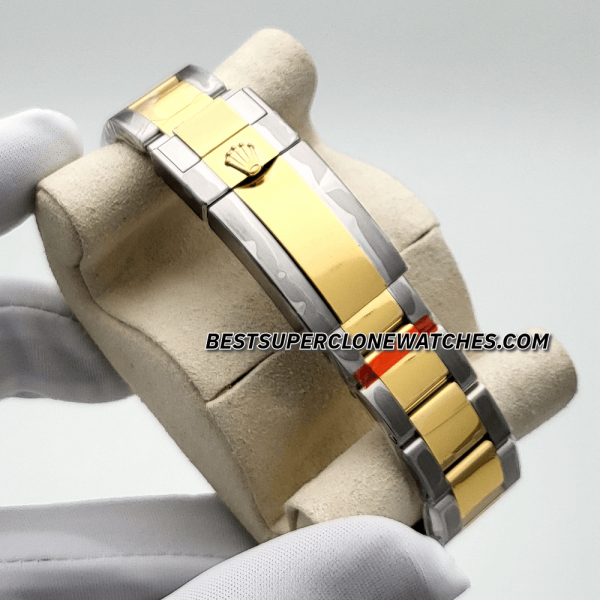 Rolex Daytona Yellow Rolesor White Dial 4131 Swiss Super Clone Watch Ref-126503 - Image 4