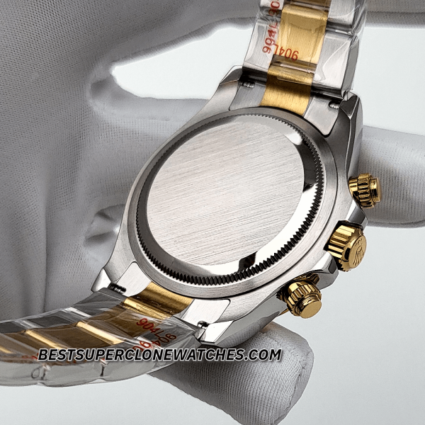 Rolex Daytona Yellow Rolesor White Dial 4131 Swiss Super Clone Watch Ref-126503 - Image 5