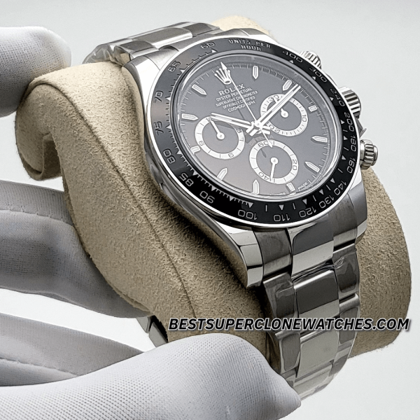 Rolex Daytona Panda Black Dial 4131 Swiss Super Clone Watch Ref-126500LN - Image 3