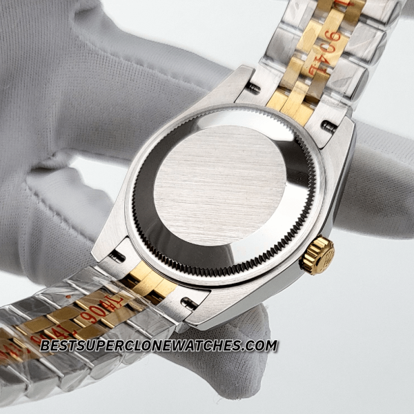 Rolex Datejust Oystersteel and Yellow Gold Diamonds Set Champagne-Colour Dial 31mm 2236 Swiss Super Clone Watch Ref-278273 - Image 5