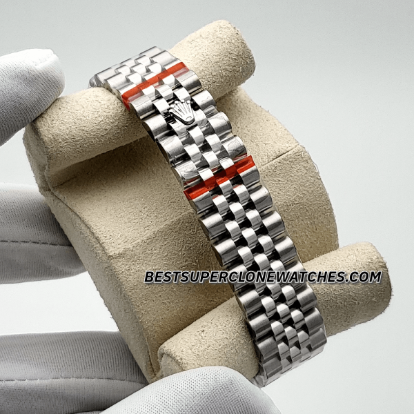 Rolex Datejust Oystersteel and White Gold Diamonds Set White Mother-of-Pearl Dial 31mm 2236 Swiss Super Clone Watch Ref-278274 - Image 4