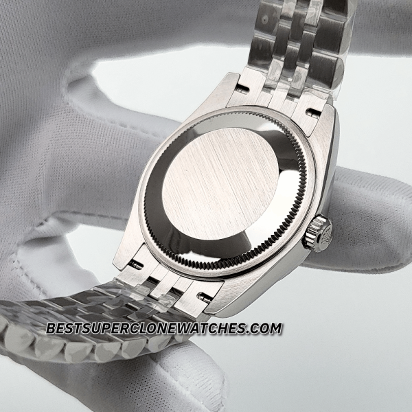 Rolex Datejust Oystersteel and White Gold Diamonds Set White Mother-of-Pearl Dial 31mm 2236 Swiss Super Clone Watch Ref-278274 - Image 5