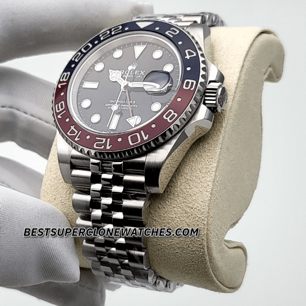 Rolex GMT Master II Pepsi Jubilee Bracelet 3285 Swiss Super Clone Watch Ref-126710BLRO - Image 2