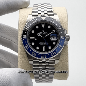 Rolex GMT Master II BATMAN Jubilee Bracelet 3285 Swiss Super Clone Watch Ref-126710BLNR