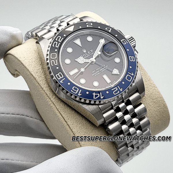 Rolex GMT Master II BATMAN Jubilee Bracelet 3285 Swiss Super Clone Watch Ref-126710BLNR - Image 3