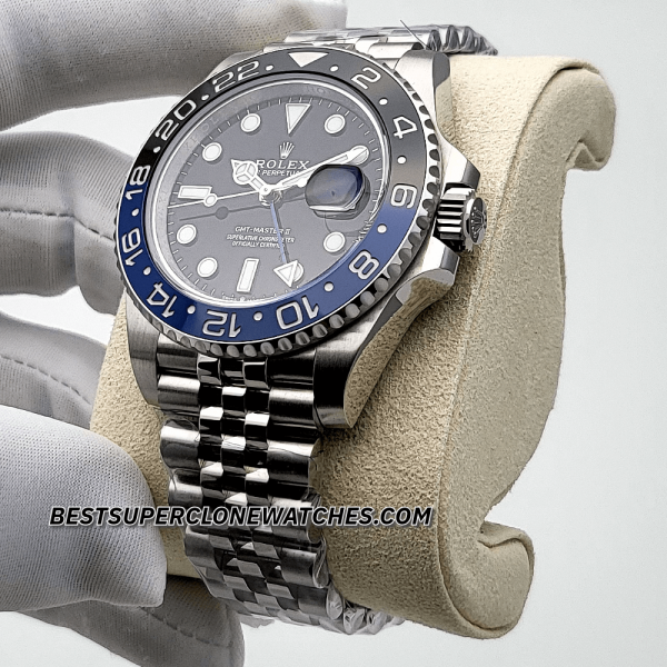 Rolex GMT Master II BATMAN Jubilee Bracelet 3285 Swiss Super Clone Watch Ref-126710BLNR - Image 2