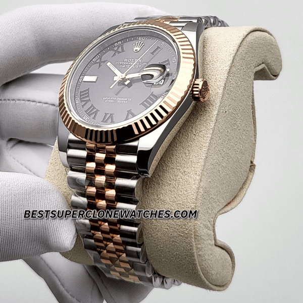 Rolex Datejust Oystersteel and Everose Gold Slate Dial 3235 Swiss Super Clone Watch Ref-126331 - Image 2