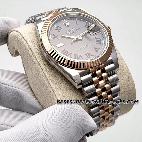 Rolex Datejust Oystersteel and Everose Gold Slate Dial 3235 Swiss Super Clone Watch Ref-126331 - Image 3