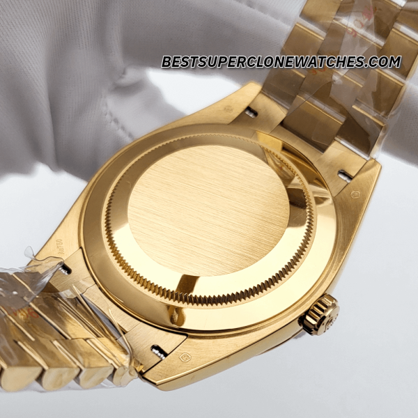 Rolex Day-Date 18kt Yellow Gold Green Dial 3255 Swiss Super Clone Watch Ref-228238 - Image 5