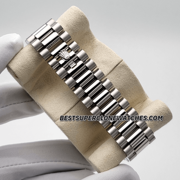 Rolex Day-Date White Gold Bright Blue Dial 40mm 3255 Swiss Super Clone Watch Ref-228239 - Image 4