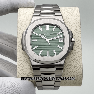Patek Philippe Nautilus Stainless Steel Olive Green Dial 26-330 S C Swiss Super Clone Watch Ref-5711/1A-014