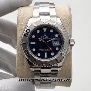 Rolex Yacht-Master Oystersteel and Platinum Bright Blue Dial 3235 Swiss Super Clone Watch Ref-126622