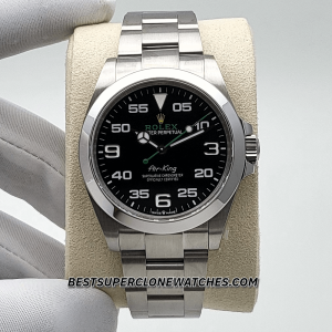 Rolex Air-King Black Dial Oystersteel Bracelet 3230 Swiss Super Clone Watch Ref-126900