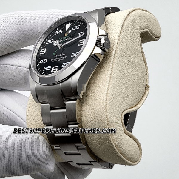 Rolex Air-King Black Dial Oystersteel Bracelet 3230 Swiss Super Clone Watch Ref-126900 - Image 2