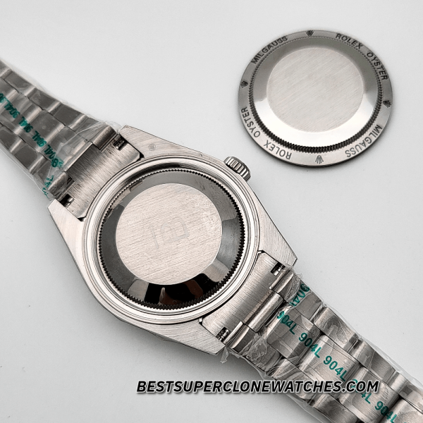 Rolex Milgauss Black Dial Domed Bezel 3131 Swiss Super Clone Watch Ref-116400GV - Image 5