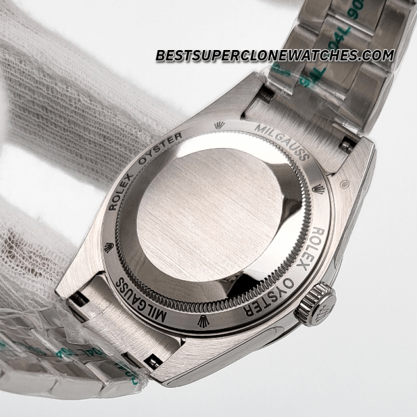 Rolex Milgauss Blue Dial Domed Bezel 3131 Swiss Super Clone Watch Ref-116400GV - Image 5