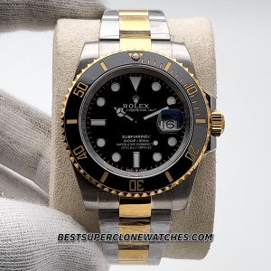 Rolex Submariner 2-Tone Black Dial 3235 Swiss Super Clone Watch Ref-126613LN